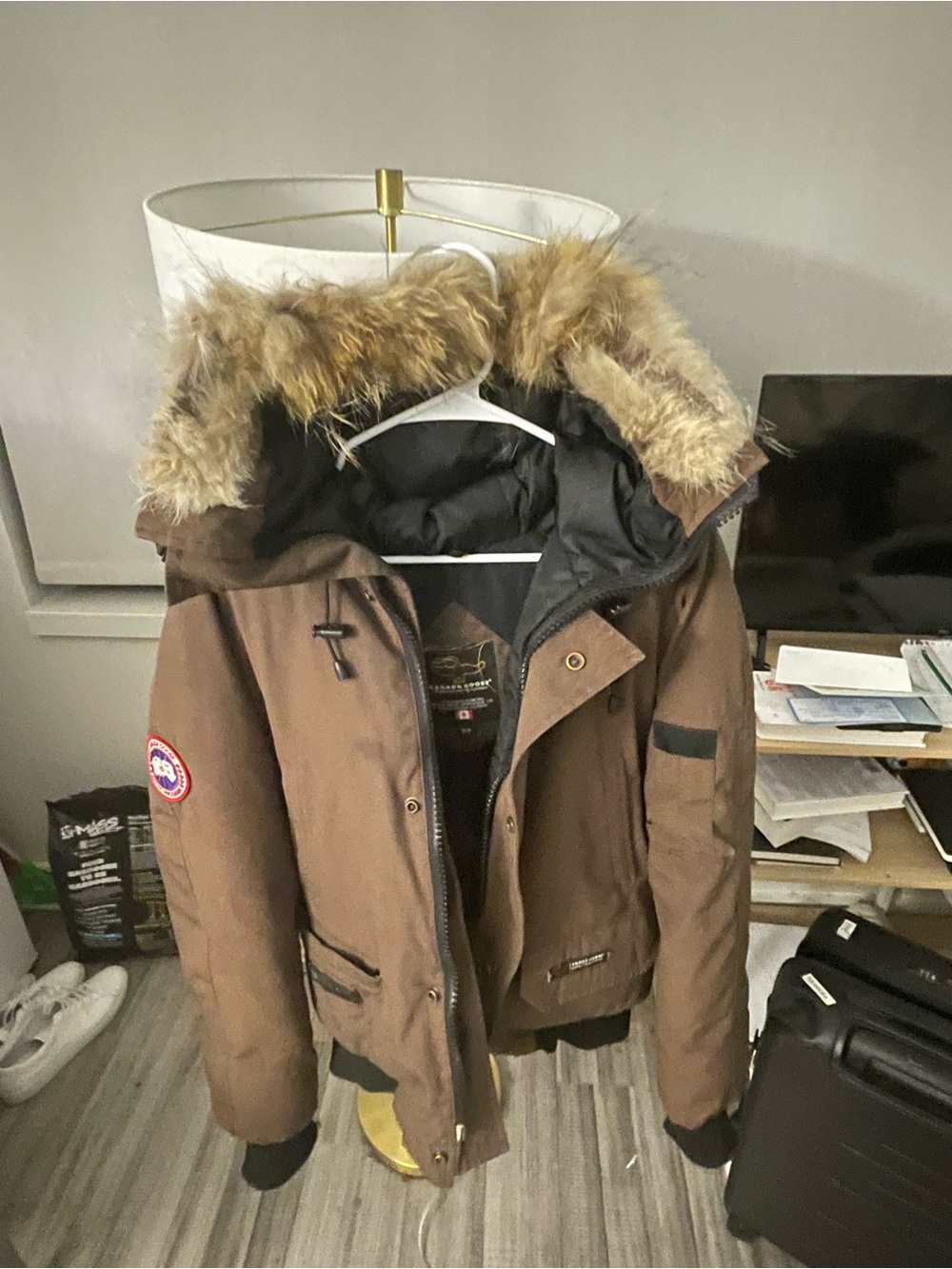 Canada Goose Brown Parka Bomber
